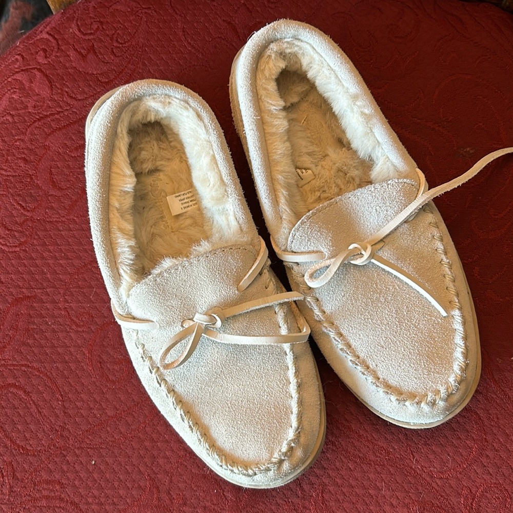My Slippers Cream Ladies Slippers Size 6